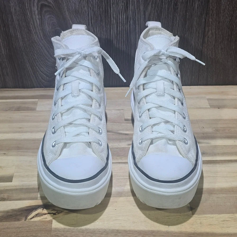 Converse Chuck Taylor‎ All Star Lugged Lift A03012C Kids 6 White Platform